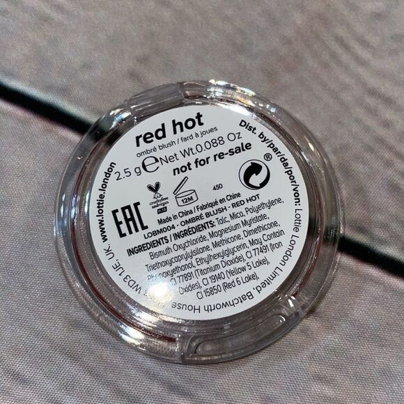 4/$25 Lottie London Blush in Red Hot - Picture 3 of 3